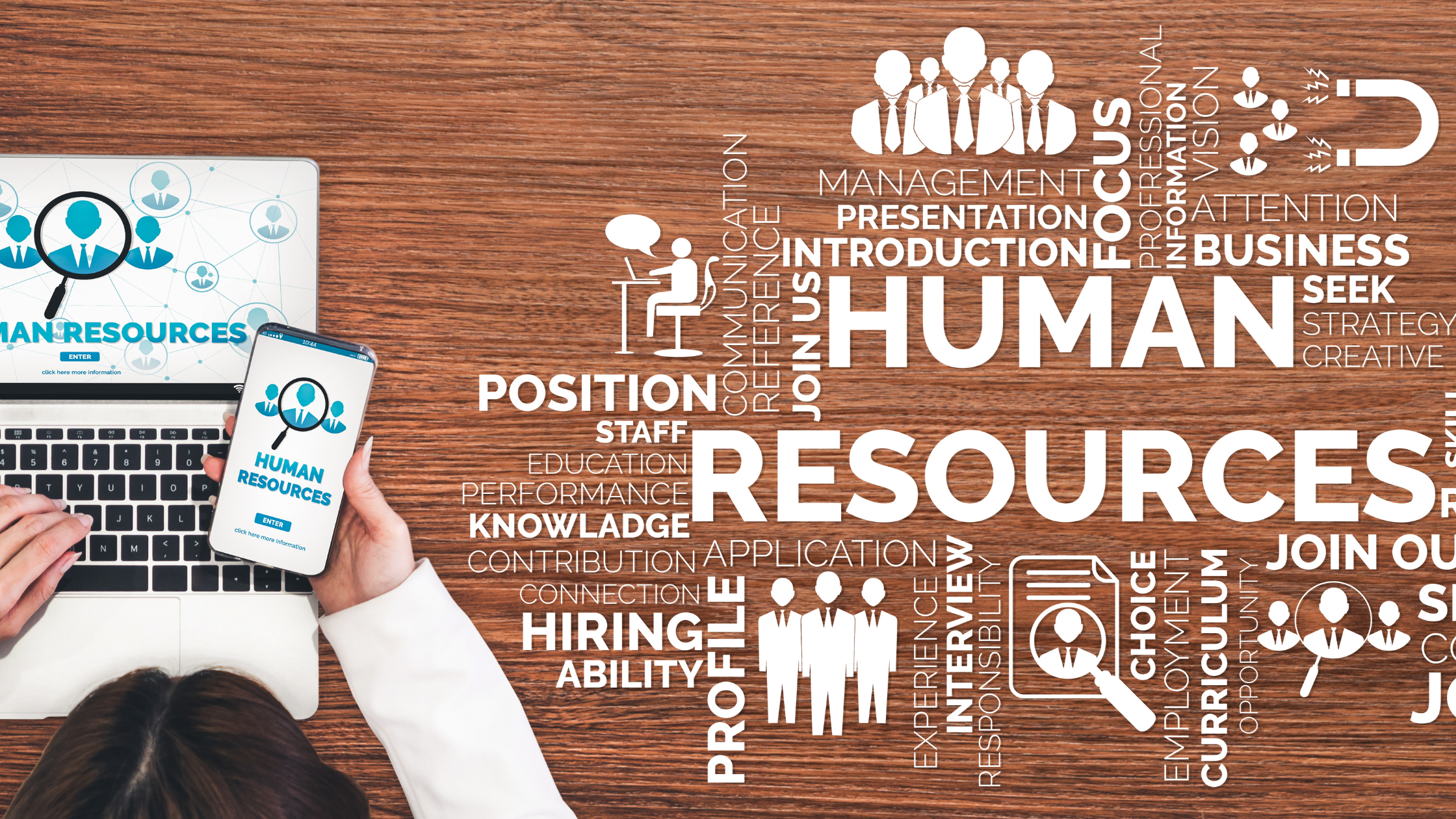 Human resources and people networking concept